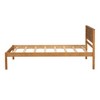 Okak Full/Twin Natural Platform Beds with Wide Wood Headboard,Solid Wood Bed Frame for Primary Bedroom,No Spring Box Needed - 4 of 4