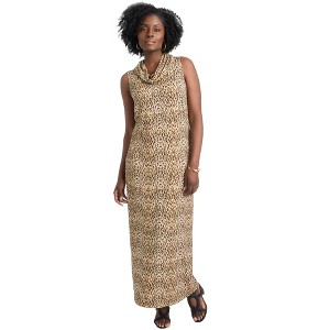 Jessica London Sleeveless Cowl Neck Maxi - 1 of 4
