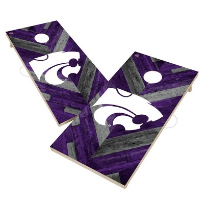 NCAA Kansas State Wildcats 2'x4' Solid Wood Cornhole Board