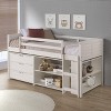 Donco Kids Louver Twin White Modular Low Loft Bed - Group B - 4 of 4