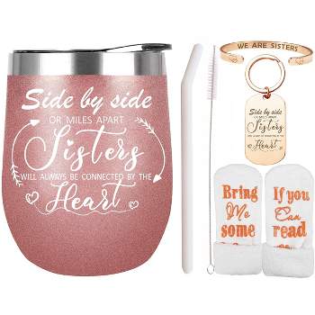 VeryMerryMakering Sisters Gifts from Sister, Sister Cup, Gold