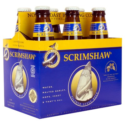 North Coast Scrimshaw Pilsner Beer - 6pk/12 fl oz Bottles