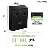 Alpine Industries Steel Indoor/Outdoor Cigarette Receptacle 1 Gallon Black (490-01-BLK) - 2 of 4