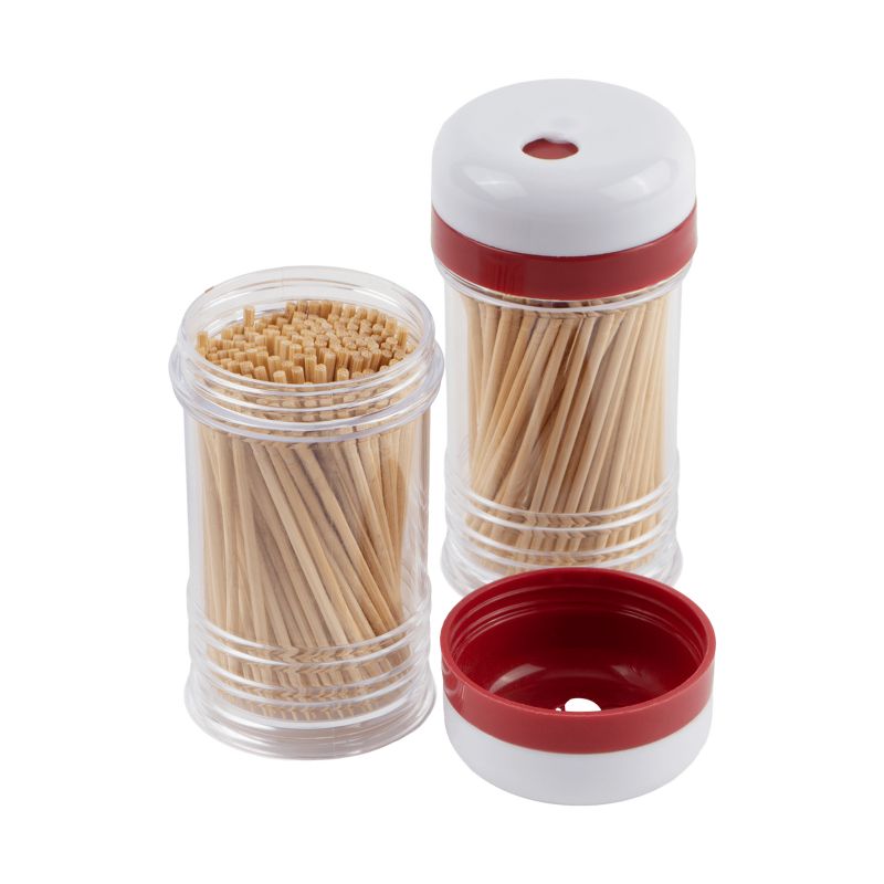 GoodCook Ready 2pk 200ct Bamboo Toothpicks Red, 1 of 6