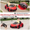 Orange 12V Ride On Car for Kids, Electric Vehicle, Car Toy for Boys & Girls, with Bluetooth, USB, Music, Remote Control, Headlight - 3 of 4