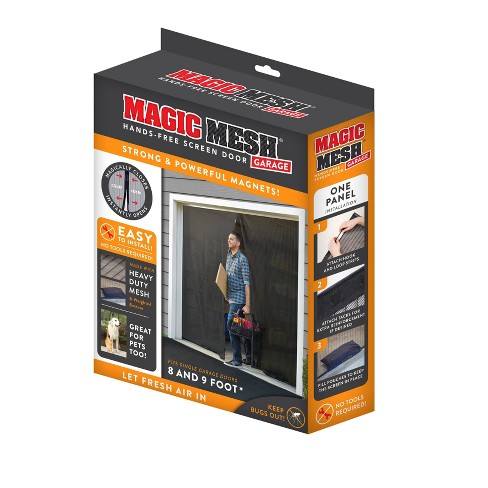Magic Mesh Anti-mosquito Screen Door Curtain - Black