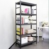 YONWAY 5-Tier Heavy-duty Storage Rack With Adjustable Metal Shelf,Protective Side Rails Easy to Assemble For Tool Rooms,Garages - 4 of 4