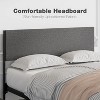 King Size Bed Frame, Heavy Duty Metal Platform Bed Frame with Wood Headboard, Full Bed Frame with Under Bed Storage Space and Solid Slat Support - 2 of 4