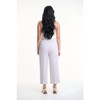 Lafidi Women’s High-Rise Cropped Pants – Straight Leg Business Casual Trousers with Slash Pockets and Elastic Back Waist - 3 of 4