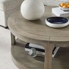 CAVINAS Modern Wooden Side Table Round Coffee Table with Open Storage Shelf, End Table for Living Room, Bedroom - 3 of 4