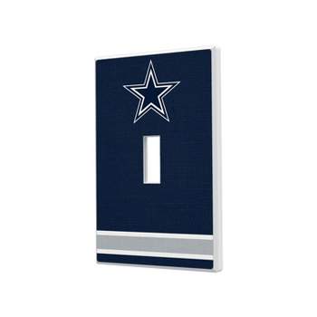 Keyscaper Dallas Cowboys Stripe Hidden-Screw Light Switch Plate