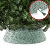 Casafield Water Hyacinth Christmas Tree Collar, Woven Tree Base Cover with Cord Cut Out - 4 of 4