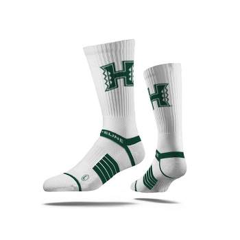 NCAA Hawaii Rainbow Warriors Premium Knit Crew Socks - White