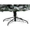 9ft. Slim Flocked Fir Artificial Christmas Tree with 1860 Bendable Branches – Tall Elegant X-Mas Holiday Glow - 3 of 4