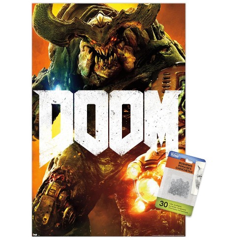 Trends International Doom - Cyber Demon Unframed Wall Poster Print ...