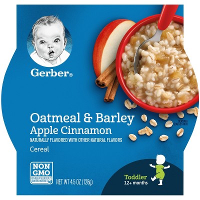 Gerber Breakfast Buddies Oatmeal & Barley Apple Cinnamon Baby Cereal - 4.5oz