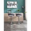 Lyngins Office & Bar Counter Height Bar Stool Set of 2,Modern Swivel Bar Stools with Chrome-Plated Metal Base, Height Adjustable Velvet Counter Stools - 4 of 4