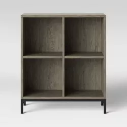 34" Loring 4 Cube Bookcase Gray - Project 62™