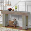 MAYEERTY 63-Inch End Table, Farmhouse Wooden Sofa Table Entryway Table - 3 of 4