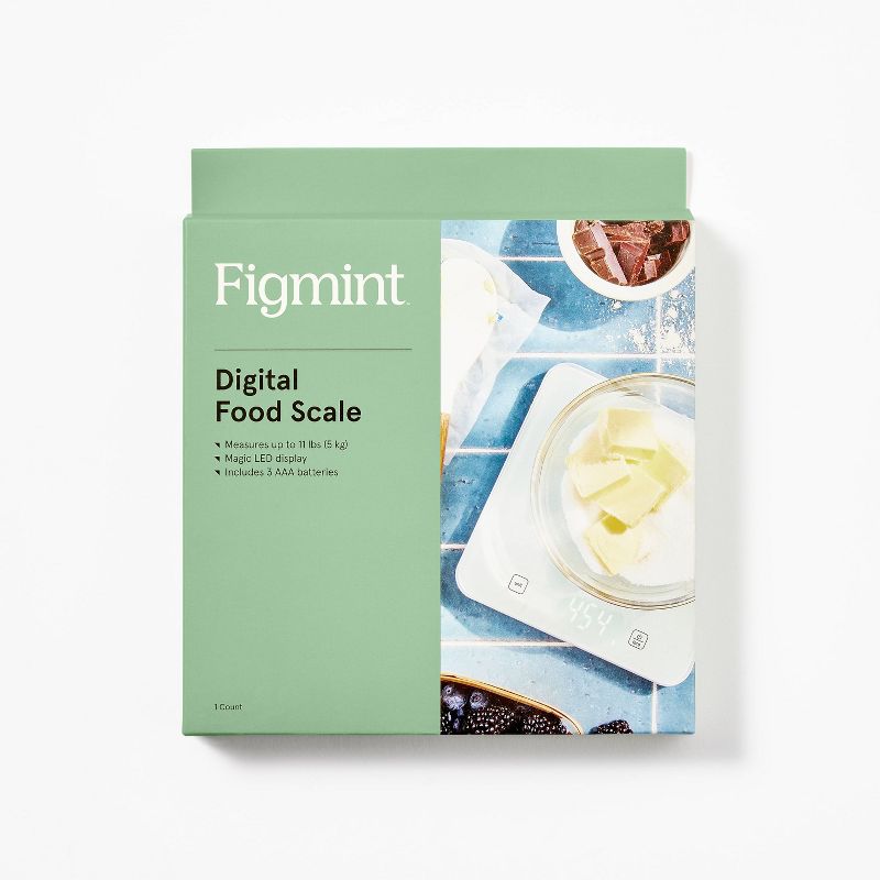 11lb Digital Kitchen Food Scale White - Figmint&#8482;, 5 of 6