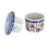 Blue Rose Polish Pottery M136 Manufaktura French Butter Dish - 2 of 3