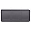 vidaXL Patio Storage Box 54.3 in.x20.9 in.x22.4 in. 87.2 gal Dark Gray and Black - 3 of 4