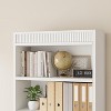 Acekool Bookcase 71.5 in Tall, 5‑Tier with Display Rack, Fluted Design and Wood Base, Farmhouse Shelf, 30.7 W x 11.9 D - 4 of 4