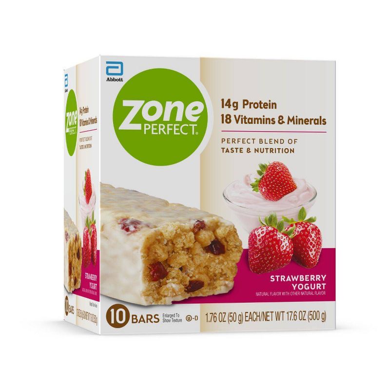 Zone Perfect Strawberry Yogurt Nutrition Bars - 10pk/15.8oz, 3 of 9