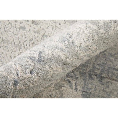 Eastfield Gray Abstract Wool Viscose Area Rug