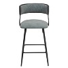 Grey 26 Inch Counter Height Bar Stools PU Cover Kitchen Island Counter Bar Stools - 2 of 4