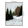 Amanti Art 28"x38" Winter on Grand Mesa by Pamela Munger Framed Canvas Wall Art - 4 of 4