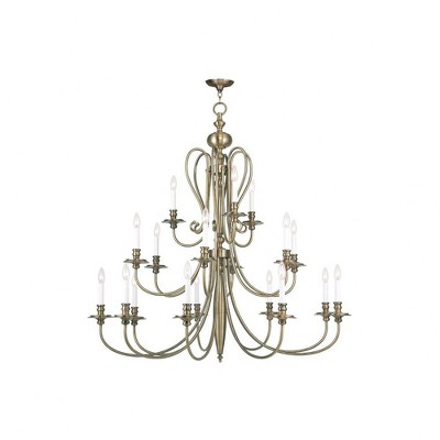 Livex Lighting Caldwell 6 - Light Chandelier in  Polished Nickel