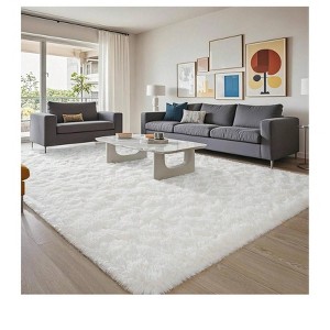 Soft Shag Area Rug 6x9 for Living Room or Bedroom, Fluffy Non-Slip Plush Carpet, Cozy Fuzzy Indoor Rug for Kids Room - 1 of 4