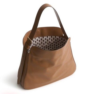 Vera Bradley Women's Leather Tifton Hobo Tote Bag Roasted Pecan — фото 3