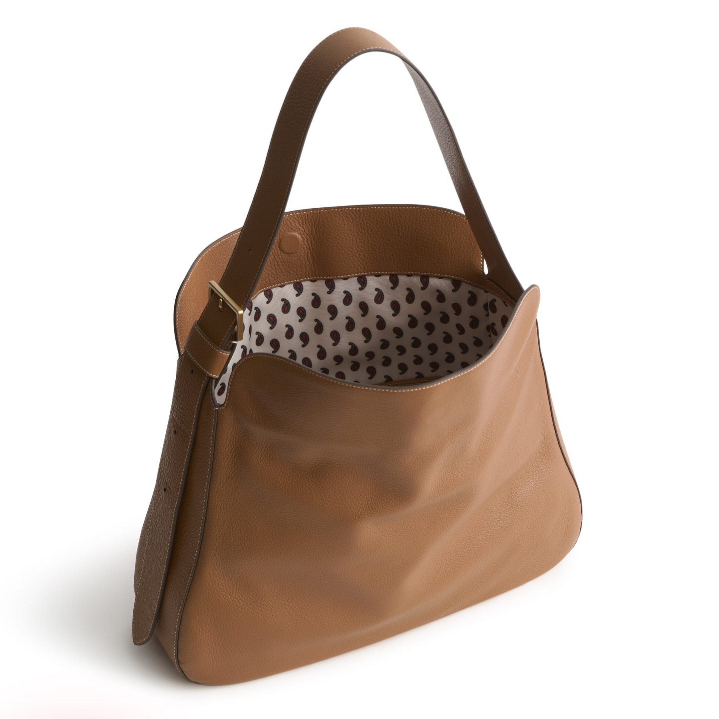 Женская сумка Vera Bradley Leather Tifton Hobo Roasted Pecan — фото 3