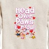 Boys' - Paw Patrol - Head Over Paws For You Graphic Long Sleeve Fleece Sweatshirt - 2 of 4