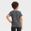 Toddler Boys' Short Sleeve Jersey Knit Car T-Shirt - Cat & Jack™ Charcoal Gray - 2 of 3