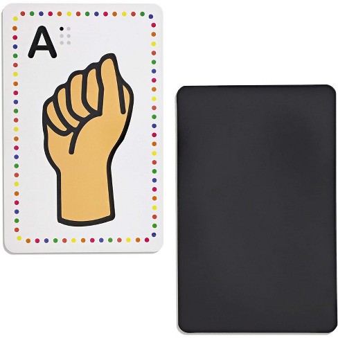 Bright Creations 26-count Magnetic Sign Language Alphabet Flash Cards ...