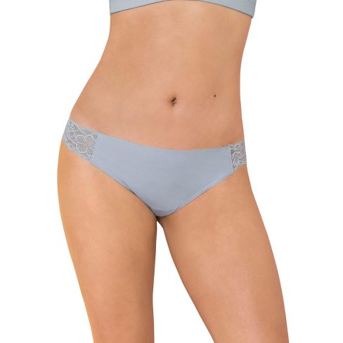Leonisa Lace Side Seamless Thong Panty - Blue S : Target