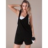 INSPIRE CHIC Women's Denim Romper Sleeveless Casual Loose Jean Overall Shorts with Pocket - 3 of 4