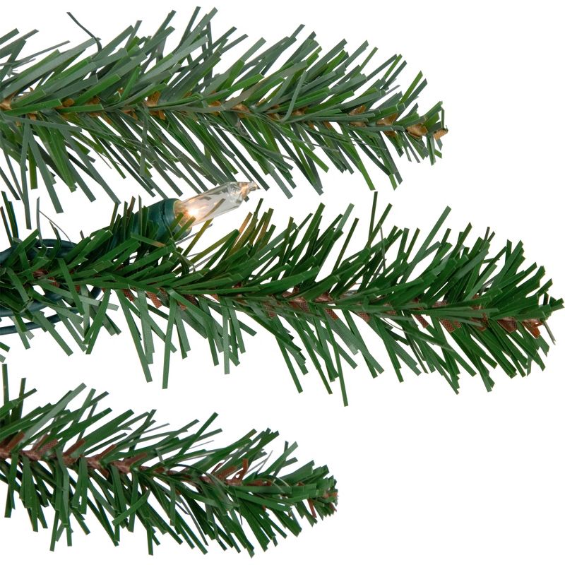 Northlight Real Touch™ Pre-Lit Grande Spruce Artificial Christmas Garland - 9' x 14" - Clear Lights, 4 of 9