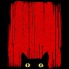Men's Design By Humans Black Cat By clingcling T-Shirt - 2 of 4