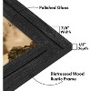 Americanflat 12x18 Rustic Picture Frame in Charcoal Black with Textured Wood and Plexiglass frame cover - Horizontal and Vertical Formats - 3 of 4