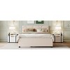 KTMBDW Full/Queen Size Upholstered Platform Bed with Brick Pattern Headboard and Twin Size Trundle, Linen Fabric - 2 of 4