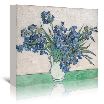 Americanflat 32x48 Gallery Wrapped Canvas Irises By Vincent Van Gogh ...