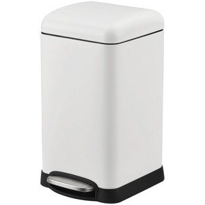 3.2 Gal/12L Trash Can, Rectangular Stainless Steel Trash Can with Recycling Bin - 1 of 4