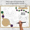 Big Dot of Happiness Mardi Gras - Paper Masquerade Party Coloring Sheets - Activity Placemats - Set of 16 - 2 of 4