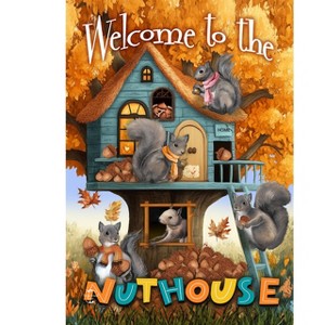 Briarwood Lane Fall Garden Flag 12x18 For Outdoor Fall Welcome To the Nut House For Fall Garden Flag Flags For Outside - 1 of 4