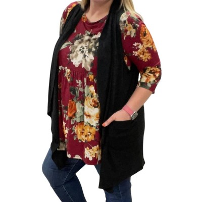Women's Asymmetrical Hem Vest - honeyme
