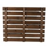 Rustic Slat Wood Wall Planter with Four Distressed White Enamel Pots - Foreside Home & Garden - 4 of 4